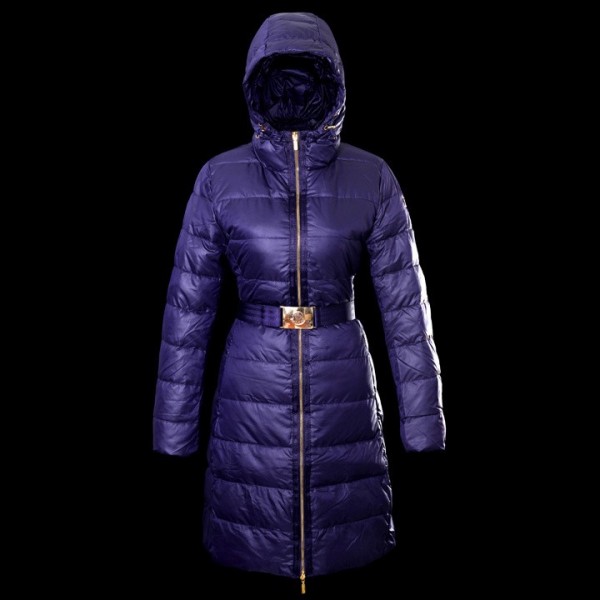 Moncler Classic Lunga Viola caldo Cappotti uscita